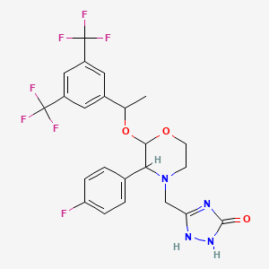 molecular formula C23H21F7N4O3 B8180777 CID 21923359 