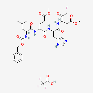 molecular formula C34H44F4N6O12 B8180826 Z-Lehd-fmk tfa 