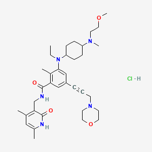 molecular formula C35H52ClN5O4 B8180834 1598383-40-4(Free base) 