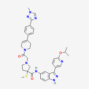molecular formula C37H41N9O3S B8180858 Sch900353; sch-900353; sch 900353; MK 8353; MK8353 