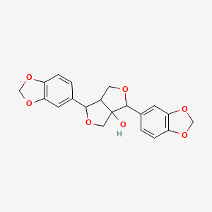 molecular formula C20H18O7 B8180900 (+)-泡桐酚 