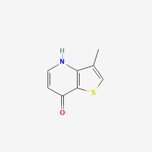 molecular formula C8H7NOS B8180937 3-Methylthieno[3,2-b]pyridin-7-ol 