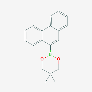 molecular formula C19H19BO2 B8180971 5,5-Dimethyl-2-(phenanthren-9-yl)-1,3,2-dioxaborinane 