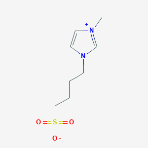 molecular formula C8H14N2O3S B8180986 4-(1-Methyl-1H-imidazol-3-ium-3-yl)butane-1-sulfonate 