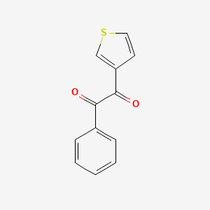 molecular formula C12H8O2S B8181028 1-Phenyl-2-(thiophen-3-yl)ethane-1,2-dione 