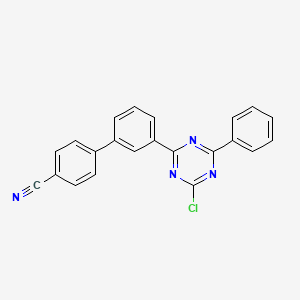 3'-(4-Chloro-6-phenyl-1,3,5-triazin-2-yl)-[1,1'-biphenyl]-4-carbonitrile