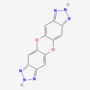 molecular formula C12H6N6O2 B8181048 1,7-Dihydrodibenzo[b,e][1,4]dioxino[2,3-d:7,8-d']bis([1,2,3]triazole) 