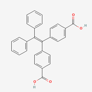 molecular formula C28H20O4 B8181051 4,4'-(2,2-Diphenylethene-1,1-diyl)dibenzoic acid 