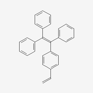 molecular formula C28H22 B8181077 (2-(4-Vinylphenyl)ethene-1,1,2-triyl)tribenzene 