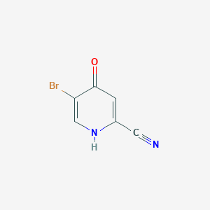 molecular formula C6H3BrN2O B8181078 5-Bromo-4-hydroxypicolinonitrile 