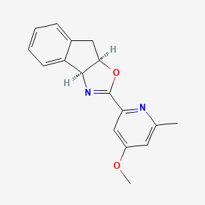 molecular formula C17H16N2O2 B8181114 (3AS,8aR)-2-(4-methoxy-6-methylpyridin-2-yl)-8,8a-dihydro-3aH-indeno[1,2-d]oxazole 