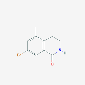 molecular formula C10H10BrNO B8181125 7-Bromo-5-methyl-3,4-dihydroisoquinolin-1(2H)-one 