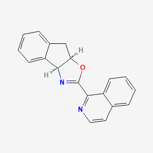 molecular formula C19H14N2O B8181145 (3aS,8aR)-2-(Isoquinolin-1-yl)-8,8a-dihydro-3aH-indeno[1,2-d]oxazole 