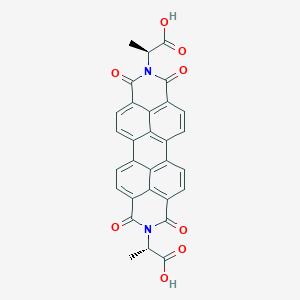 molecular formula C30H18N2O8 B8181199 (2S,2'S)-2,2'-(1,3,8,10-Tetraoxoanthra[2,1,9-def:6,5,10-d'e'f']diisoquinoline-2,9(1H,3H,8H,10H)-diyl)dipropanoic acid 