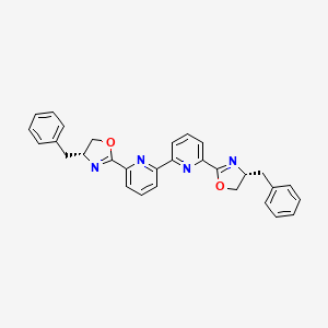 molecular formula C30H26N4O2 B8181252 6,6'-Bis((R)-4-benzyl-4,5-dihydrooxazol-2-yl)-2,2'-bipyridine 