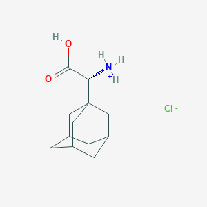 molecular formula C12H20ClNO2 B8181289 [(R)-1-adamantyl(carboxy)methyl]azanium;chloride 