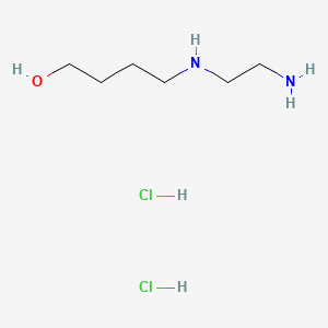 molecular formula C6H18Cl2N2O B8181317 4-((2-Aminoethyl)amino)butan-1-ol dihydrochloride 