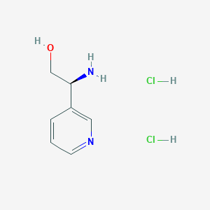 molecular formula C7H12Cl2N2O B8181366 (S)-2-Amino-2-(pyridin-3-yl)ethan-1-ol dihydrochloride 