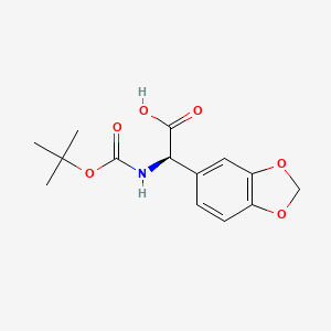 (R)-Benzo[1,3]dioxol-5-YL-tert-butoxycarbonylamino-acetic acid
