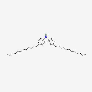 molecular formula C36H57N B8181411 3,6-didodecyl-9H-carbazole 