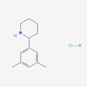 molecular formula C13H20ClN B8181419 2-(3,5-Dimethylphenyl)piperidine hydrochloride 