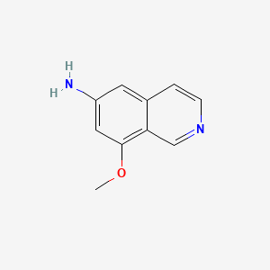 molecular formula C10H10N2O B8181437 8-Methoxyisoquinolin-6-amine 