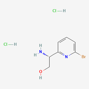 molecular formula C7H11BrCl2N2O B8181469 (R)-2-Amino-2-(6-bromopyridin-2-yl)ethan-1-ol dihydrochloride 