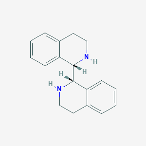 molecular formula C18H20N2 B8181494 (1S,1'S)-1,1',2,2',3,3',4,4'-Octahydro-1,1'-biisoquinoline 