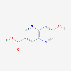 molecular formula C9H6N2O3 B8181500 7-Hydroxy-1,5-naphthyridine-3-carboxylic acid 