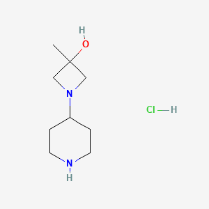 3-Methyl-1-(piperidin-4-yl)azetidin-3-ol hydrochloride