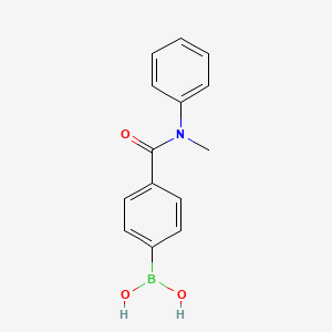 molecular formula C14H14BNO3 B8181594 (4-(Methyl(phenyl)carbamoyl)phenyl)boronic acid 