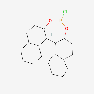 molecular formula C20H32ClO2P B8181625 13-Chloro-12,14-dioxa-13-phosphapentacyclo[13.8.0.02,11.03,8.018,23]tricosane 