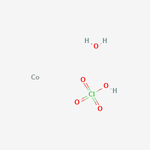 molecular formula ClCoH3O5 B8181677 Cobalt;perchloric acid;hydrate 