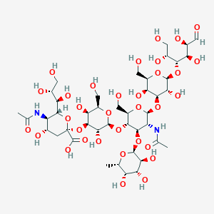 molecular formula C43H72N2O33 B8181707 SialylLexpenta 