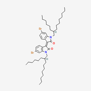 molecular formula C48H72Br2N2O2 B8181718 (3Z)-6-bromo-3-[6-bromo-1-(2-hexyldecyl)-2-oxoindol-3-ylidene]-1-(2-hexyldecyl)indol-2-one 