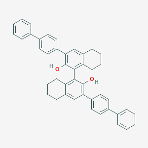 molecular formula C44H38O2 B8181791 (R)-3,3'-Di([1,1'-biphenyl]-4-yl)-5,5',6,6',7,7',8,8'-octahydro-[1,1'-binaphthalene]-2,2'-diol 