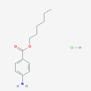 molecular formula C13H20ClNO2 B8181859 Hexyl 4-aminobenzoate hydrochloride 