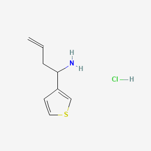 1-(Thiophen-3-yl)but-3-en-1-amine hydrochloride