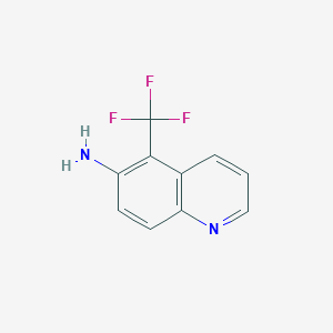 molecular formula C10H7F3N2 B8181886 5-(Trifluoromethyl)quinolin-6-amine 