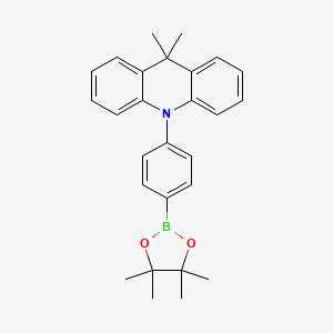 9,9-Dimethyl-10-(4-(4,4,5,5-tetramethyl-1,3,2-dioxaborolan-2-yl)phenyl)-9,10-dihydroacridine