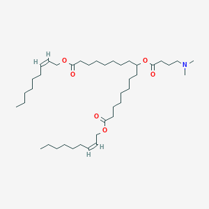 di((Z)-non-2-en-1-yl) 9-((4-(dimethylamino)butanoyl)oxy)heptadecanedioate