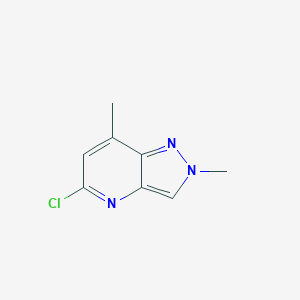 molecular formula C8H8ClN3 B8181933 5-Chloro-2,7-dimethyl-2H-pyrazolo[4,3-b]pyridine 