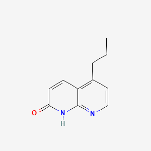 molecular formula C11H12N2O B8181944 5-Propyl-1,8-naphthyridin-2(1H)-one 