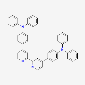 molecular formula C46H34N4 B8181946 4,4'-([2,2'-Bipyridine]-4,4'-diyl)bis(N,N-diphenylaniline) 