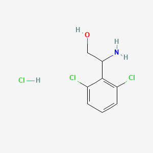 molecular formula C8H10Cl3NO B8181973 2-Amino-2-(2,6-dichlorophenyl)ethan-1-ol hydrochloride 