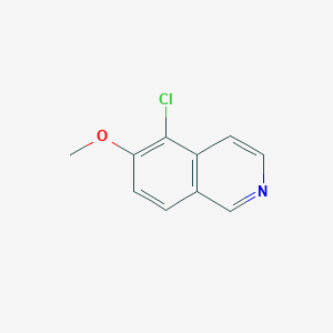 molecular formula C10H8ClNO B8182048 5-Chloro-6-methoxyisoquinoline 