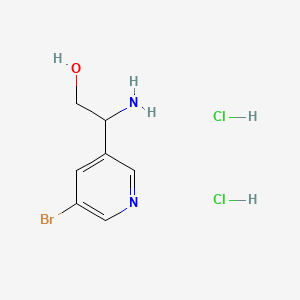 molecular formula C7H11BrCl2N2O B8182101 2-Amino-2-(5-bromopyridin-3-yl)ethan-1-ol dihydrochloride 