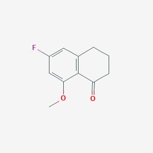 molecular formula C11H11FO2 B8182139 6-Fluoro-8-methoxy-3,4-dihydronaphthalen-1(2H)-one 