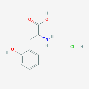 molecular formula C9H12ClNO3 B8182187 (R)-2-amino-3-(2-hydroxyphenyl)propanoic acid hydrochloride 