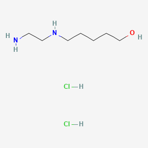 molecular formula C7H20Cl2N2O B8182196 5-((2-Aminoethyl)amino)pentan-1-ol dihydrochloride 